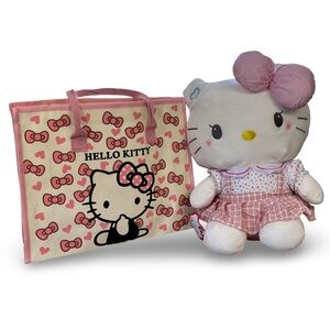 Hello Kitty Plush Doll and Tote Bag Both NIP, Tote 15x12.5x4”